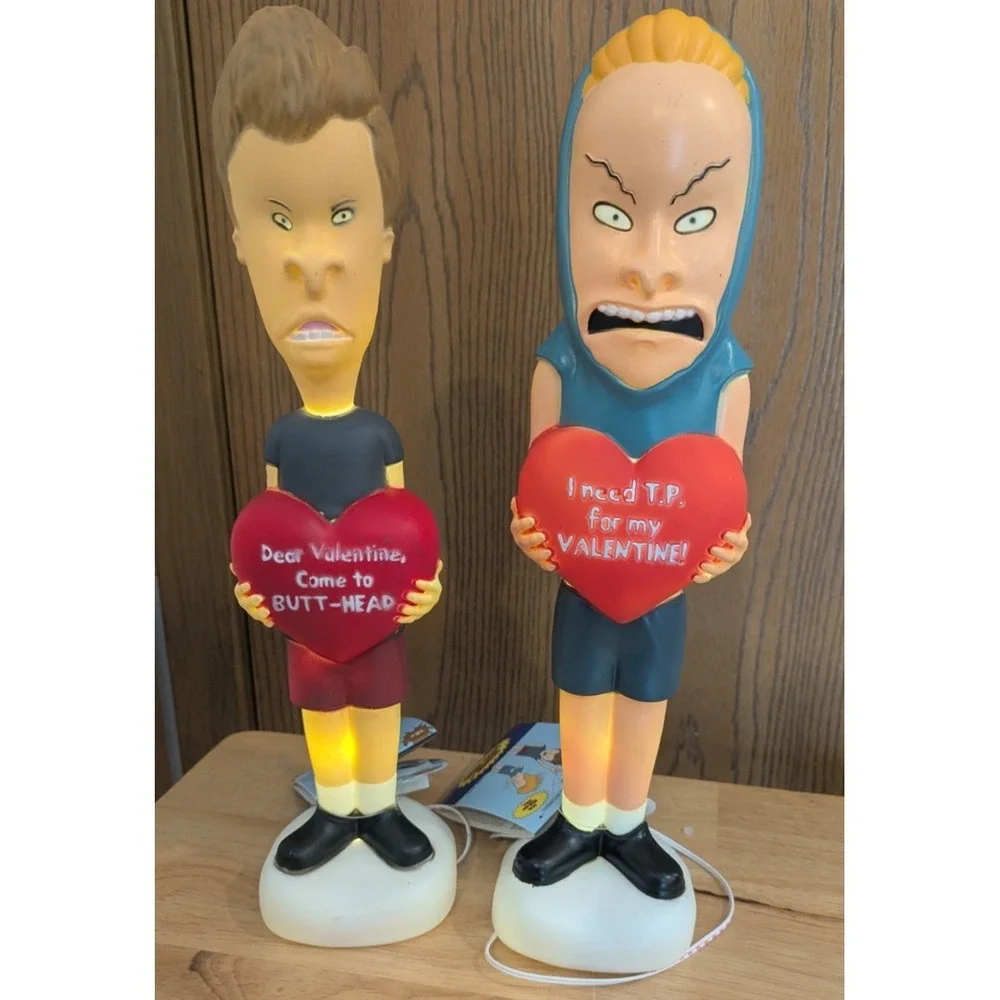 Beavis and Butthead Blowmolds Valentine's Day NWT 2026 Lighted Holiday Decor
